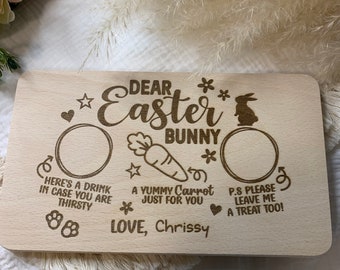 Oster-Frühstücksbrett, Holz, Osterhase, FROHE OSTERN, Geschenk für Kind, Ostern, Oster-Leckerli-Brett, Easter gift for kid, Breakfast board