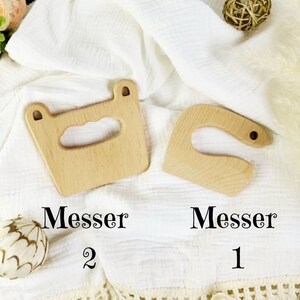 personalisiertes hölzernes sicheres Messer und Schneidebrettset, Geschenk für Kind, Montessori toy, Kleinkindgeschenk, Kinderutensilien Bild 6