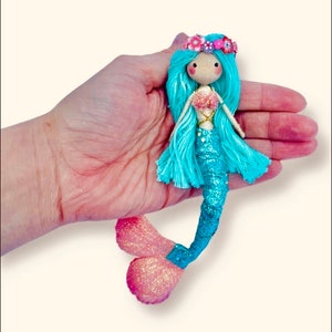 Personalized mermaid(hair, skin, and tail color)/Personalized mermaid doll/personalized mermaid ornament/mermaid personalized/mermaid doll