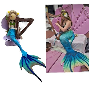 Custom Mermaid  Doll – Personalized Handmade Figurine made just for you (2–6 inch)