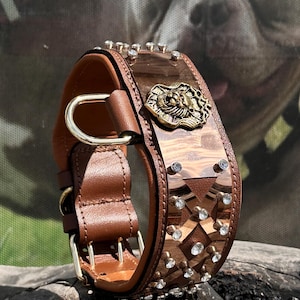 Shires Hundehalsband Aus Kuhhaar-Leder – Stylisch, Bedruckt, Für Große Hunde – Moderner Look Mit Rustikalem Touch