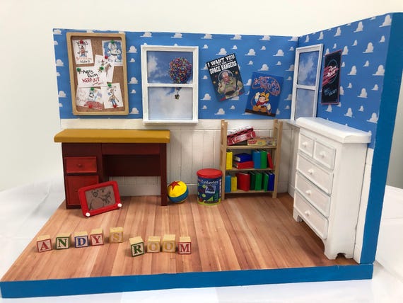 A Disney/pixar Toy Story Andy's Room Diorama Figures Not