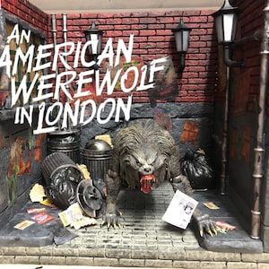 An American Werewolf in London Diorama Of Back Alley (Fig not included)