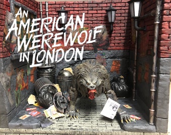 An American Werewolf in London Diorama Of Back Alley (Fig not included)