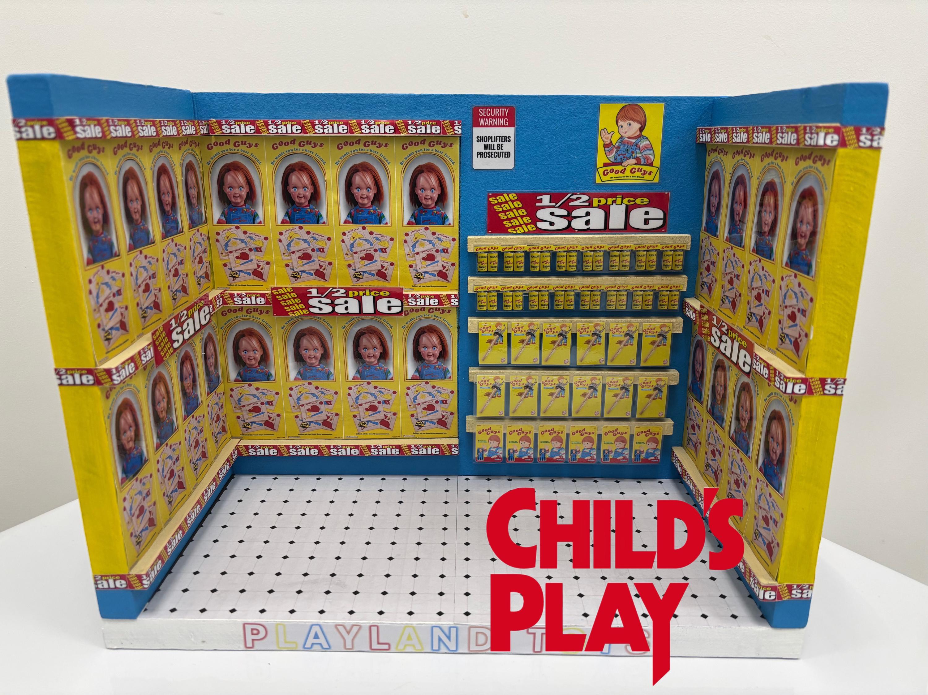A Childsplay Chucky Diorama 1:12 (Fig not included)