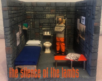 A Hannibal Lecter cell Diorama 1:12 Silence of the lambs (Fig not included)