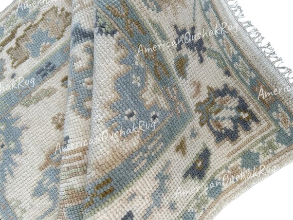 Pastel/Blue Oushak-Rug Pastel/Area Hand/Made/Rug Traditional Oushak 8x10/9x12/10x14/12x15 (made-to-order) In Any Size quick-Shipping!!!!