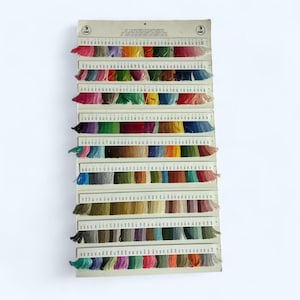 VTG DMC Six Strand Pearl Cotton Color Card Sampler Brilliant Cottons 6e editie