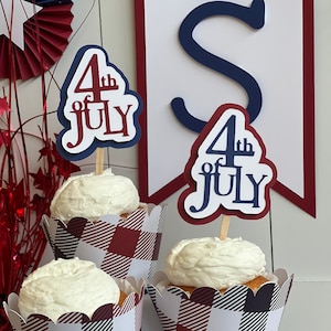 4th of July Cupcake Topper