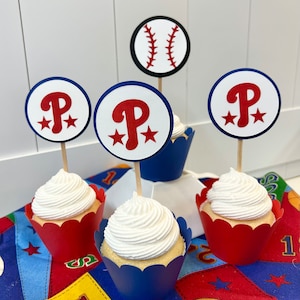Décorations pour cupcakes des Phillies de Philadelphie image 6