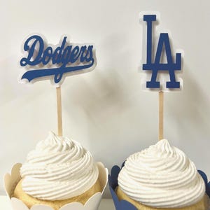 LA Dodgers Cupcake Topper