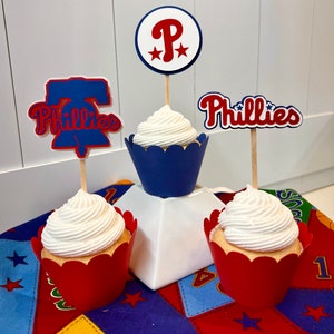 Décorations pour cupcakes des Phillies de Philadelphie Mix & Match