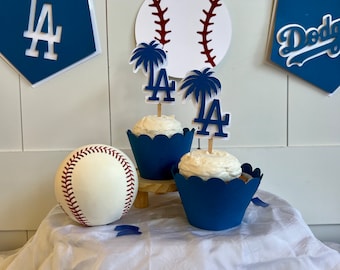 LA Dodgers Palm Tree Cupcake Topper