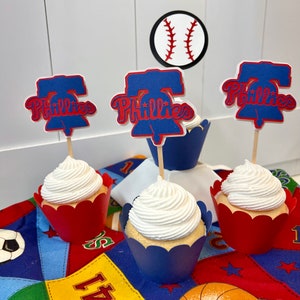 Décorations pour cupcakes des Phillies de Philadelphie image 4