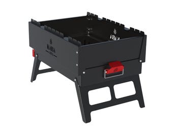 Portable Folding Grill Design - CNC Cutting Files .stl .xt .dxf .pdf .exe