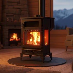 DIY Pellet Ofen mit Ofen DXF-Dateien | CNC-Laser-Plasma-Schnitt-Pläne | Outdoor Heater & Herd Blueprint | Digital Download (2 mm Stahl)