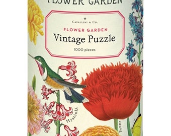 Cavallini Vintage Puzzle „Victory Garden“ – 1000 Teile, Fertig 50,8 X 71,1 Cm, Mit Musselinbeutel