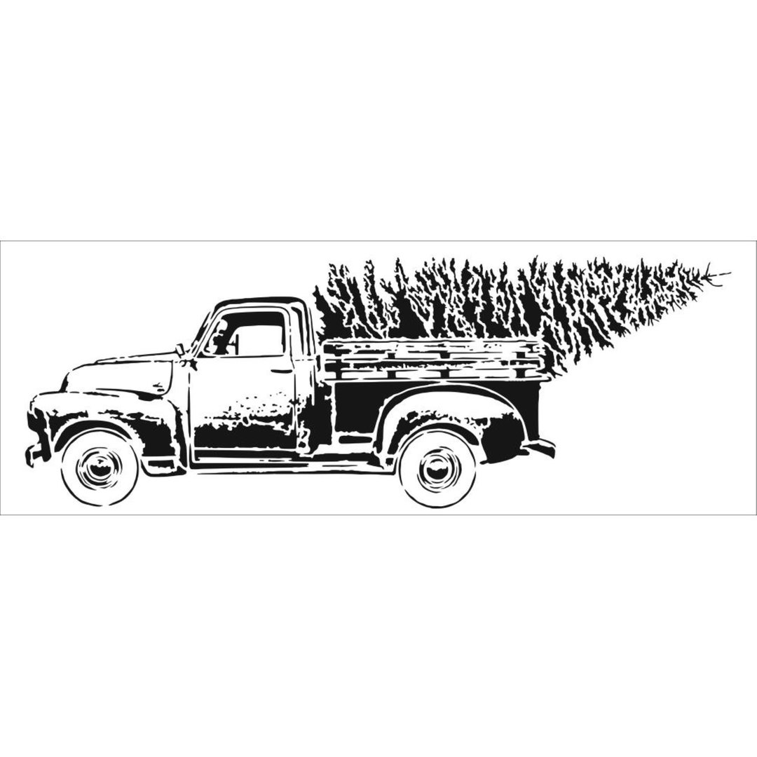Reusable stencils for signs rustic sign stencil 16 5 x 6 vintage truck