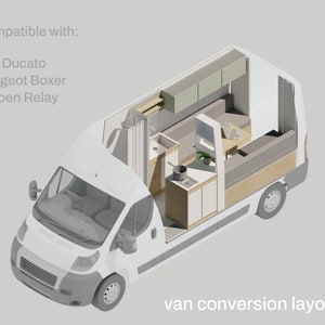 Mila - Van Conversion Layout for (L3H2) Fiat Ducato, Peugeot Boxer and Citroen Relay