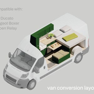 Benny - Van Conversion Layout for (L3H2) Fiat Ducato, Peugeot Boxer and Citroen Relay