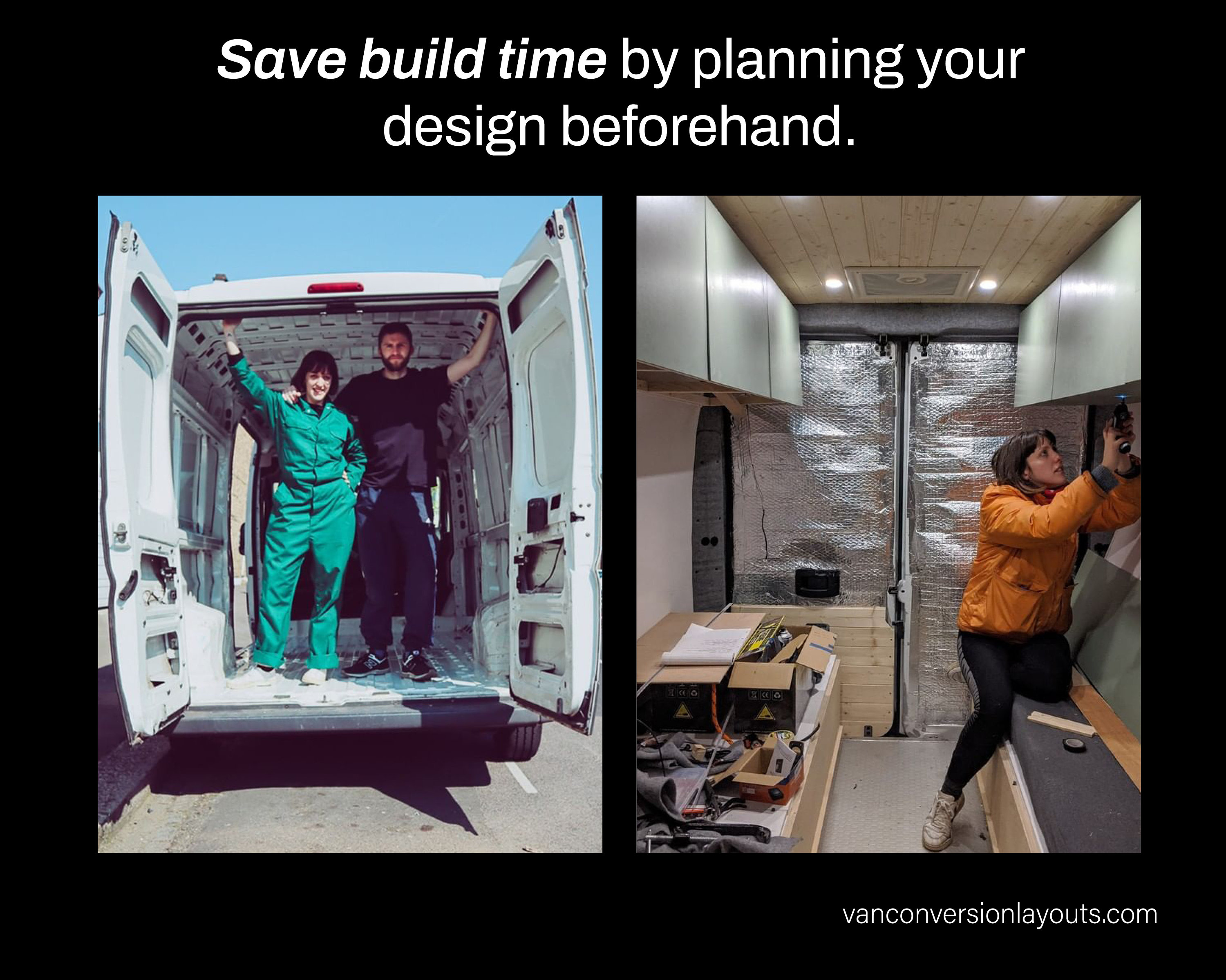 Printable DIY Design Blank Van Layout Templates for L3H2 Fiat Ducato