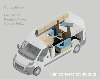 Remy - Van Conversion Layout for (L3H2) Fiat Ducato, Peugeot Boxer and Citroen Relay