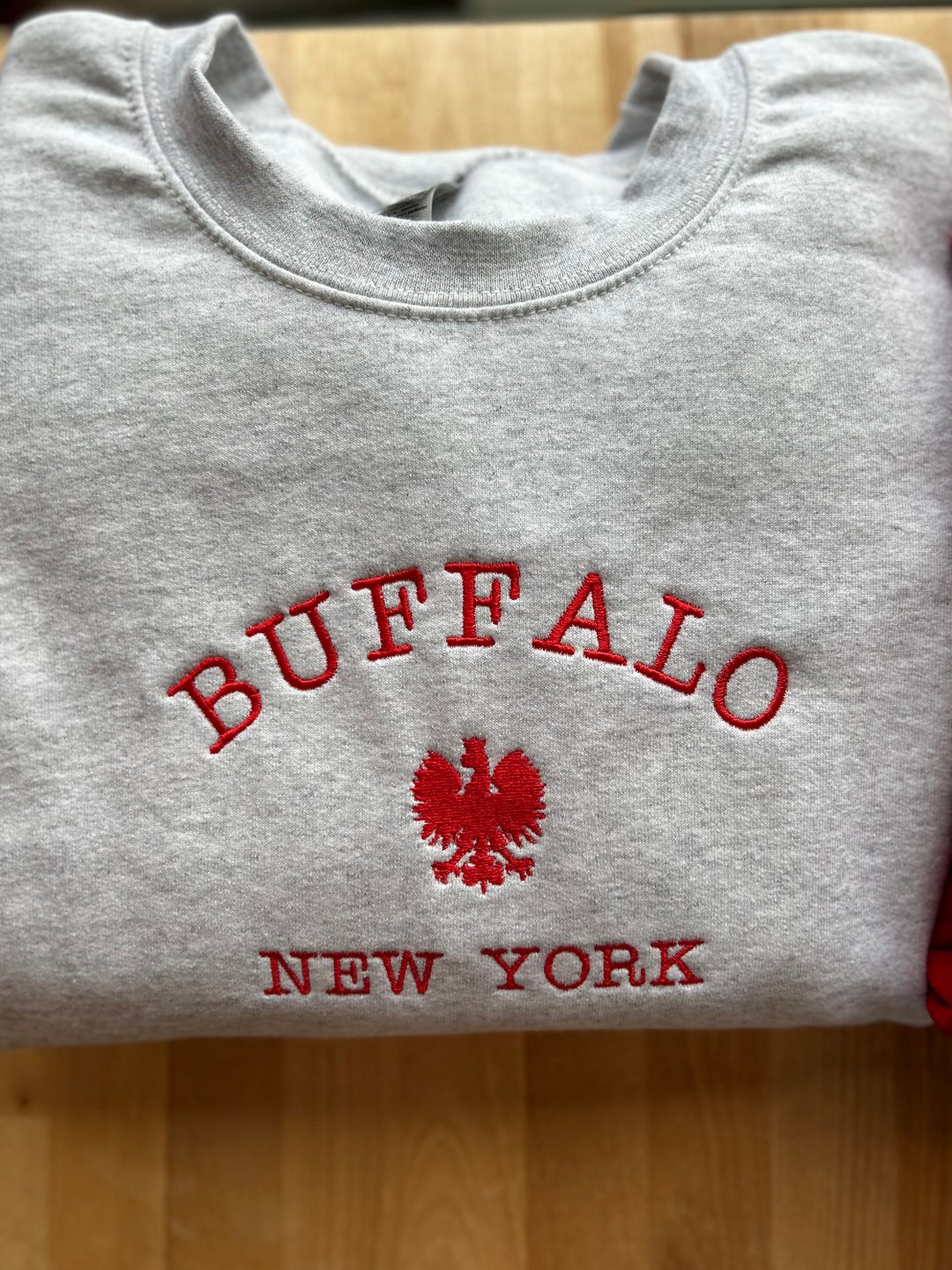 Dyngus Day Buffalo Embroidered Sweatshirt Etsy