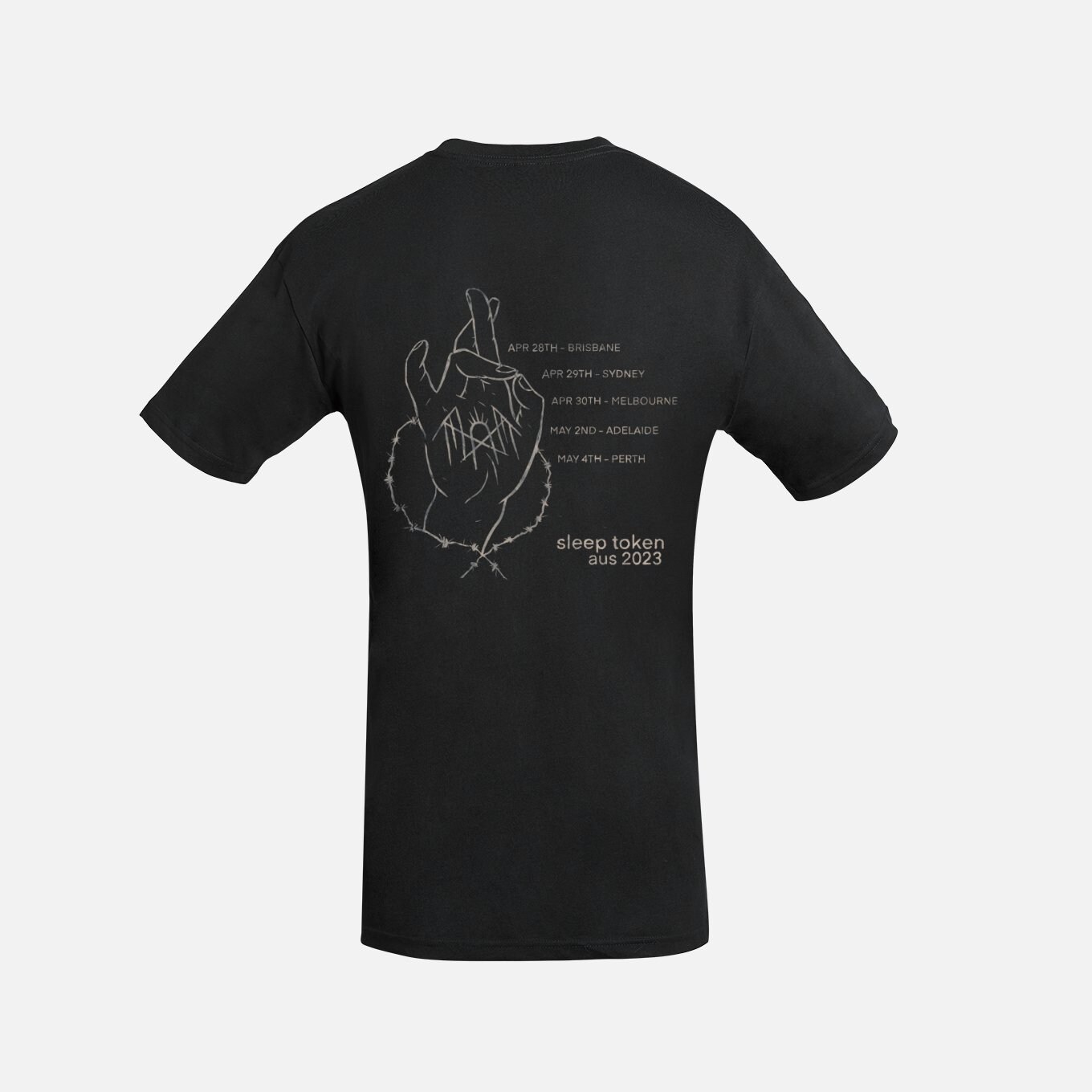 T-shirt Concert Tour Metal Band - Coton Blanc - Tailles S à 5XL - Neuf Avec étiquettes