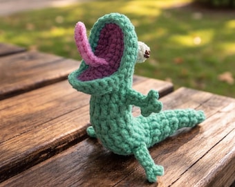 Crochet Tom Lizard Pattern, Funny Lizard Crochet Pattern, Cute Animal Amigurumi, Handmade Toy PDF, Beginner Easy Crochet Pattern
