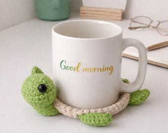 Turtle coaster Crochet Patterns, Crochet Coasters Pattern, Turtle Coaster Amigurumi (PDF Pattern)