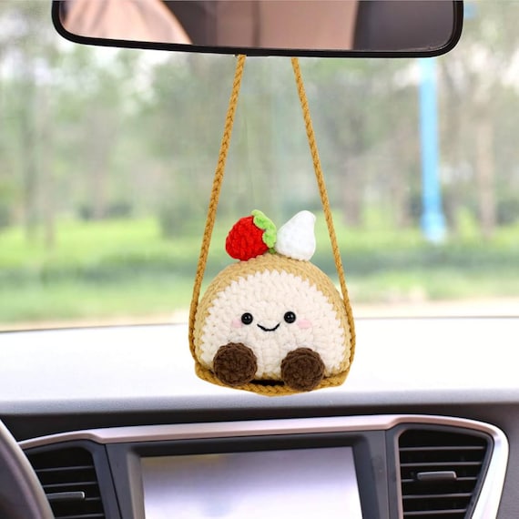 Crochet Christmas Car Mirror Hang