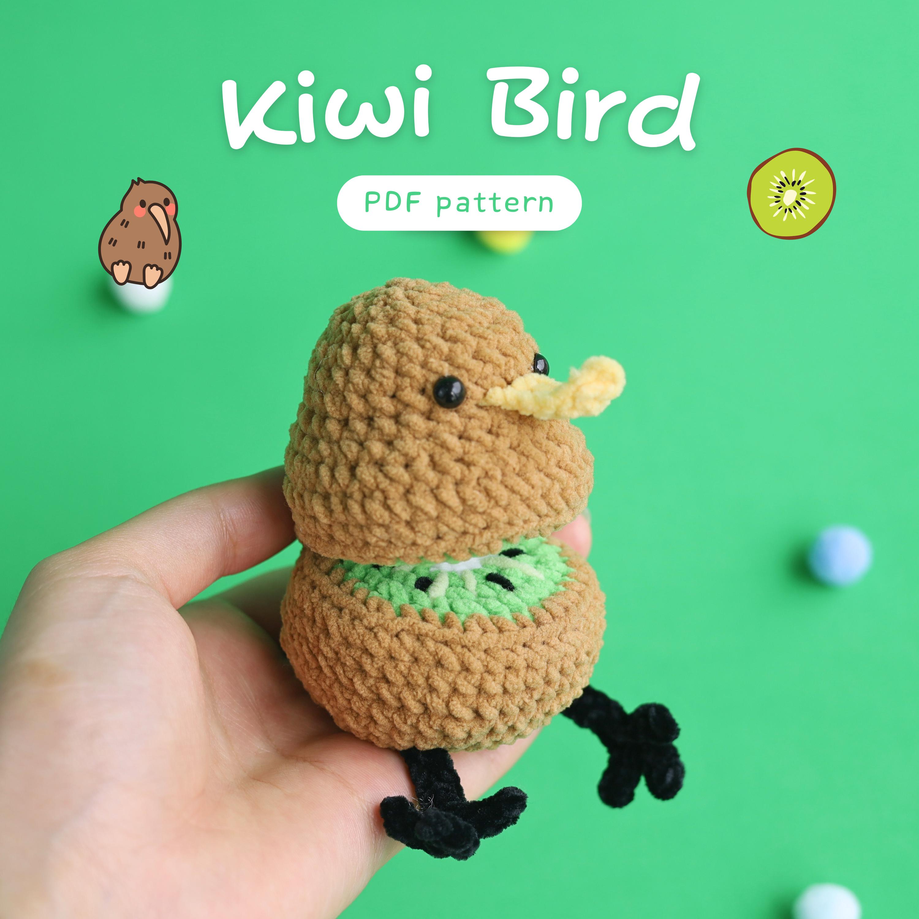 The Kiwi Crochet Pattern, Little Kiwi - Bird Crochet New Zealand