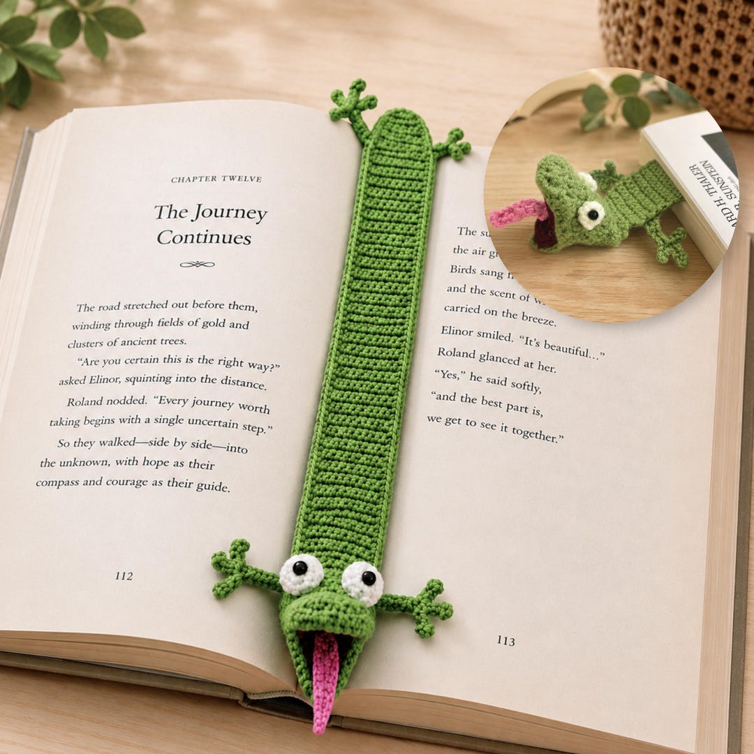 Tom Lizard Crochet Bookmark Pattern, Amigurumi Lizard PDF Pattern ...