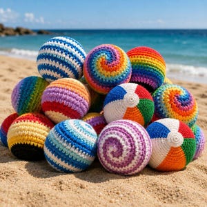 Hand Stitched Hacky Sack Footbag Crochet Pattern, 90s Retro Nostalgia Outdoor Game Gift, Guatemalan Juggling Ball Amigurumi (PDF Pattern)