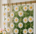 Daisy flower Garland Crochet Pattern, Daisy Flower Curtain hanging crochet, Spring Floral Decor, Flower Garland, Daisy Bedroom Decor