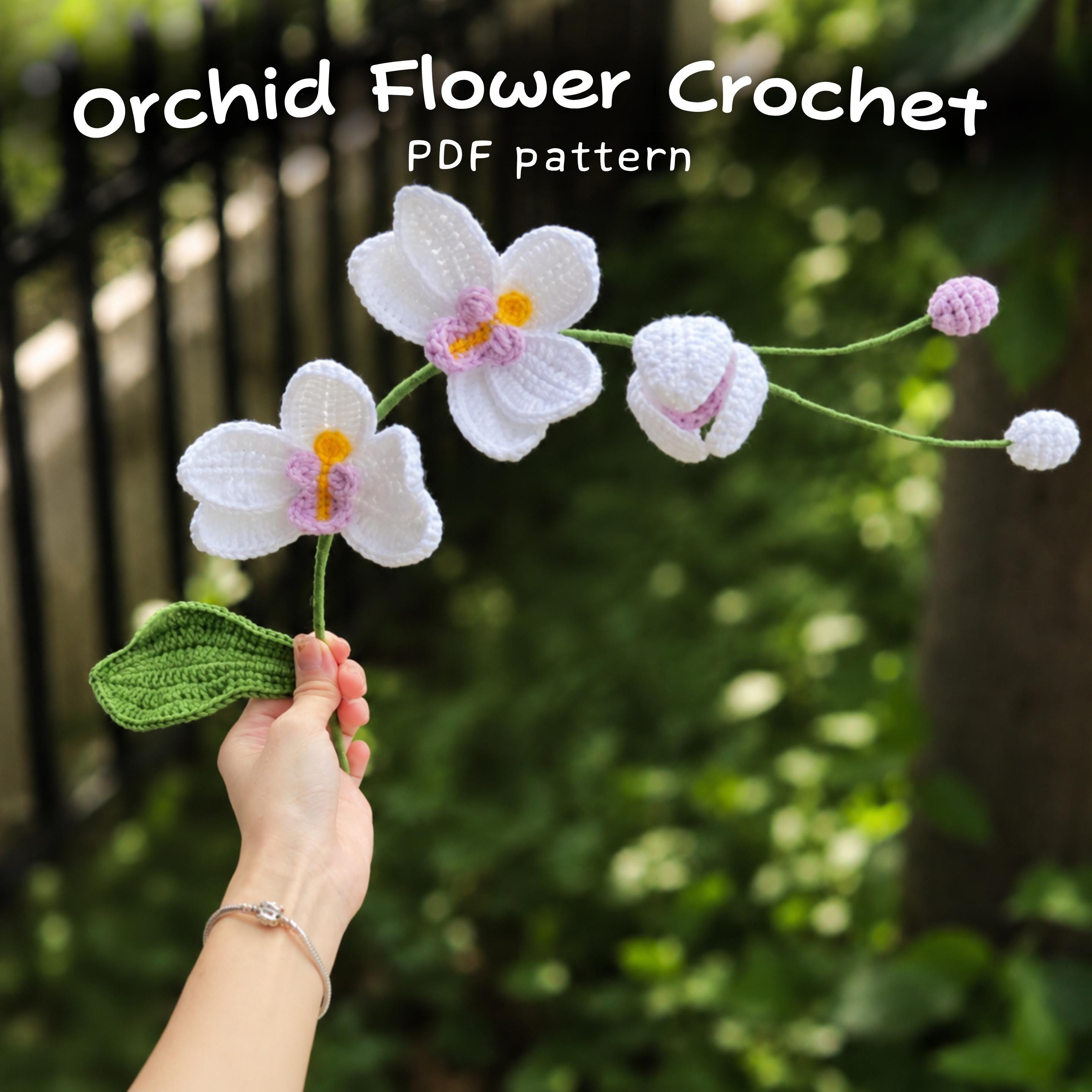 21 Orchid Crochet Patterns to Stitch Elegant Blooms for Home Decor and Gifts 15 Orchid Flower Crochet