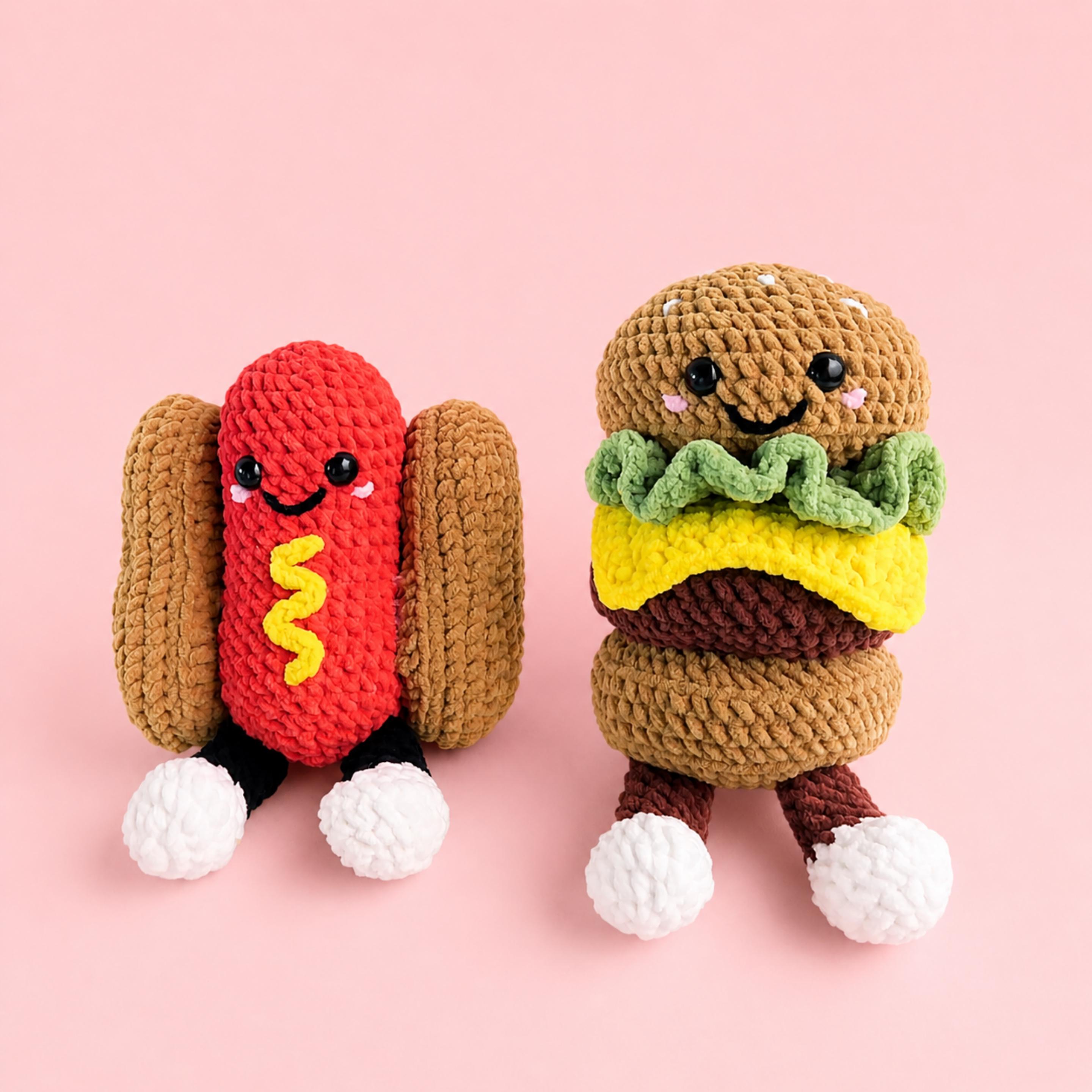 6in1 BBQ Party Amigurumi PDF, 250th Fourth of July Crochet Pattern