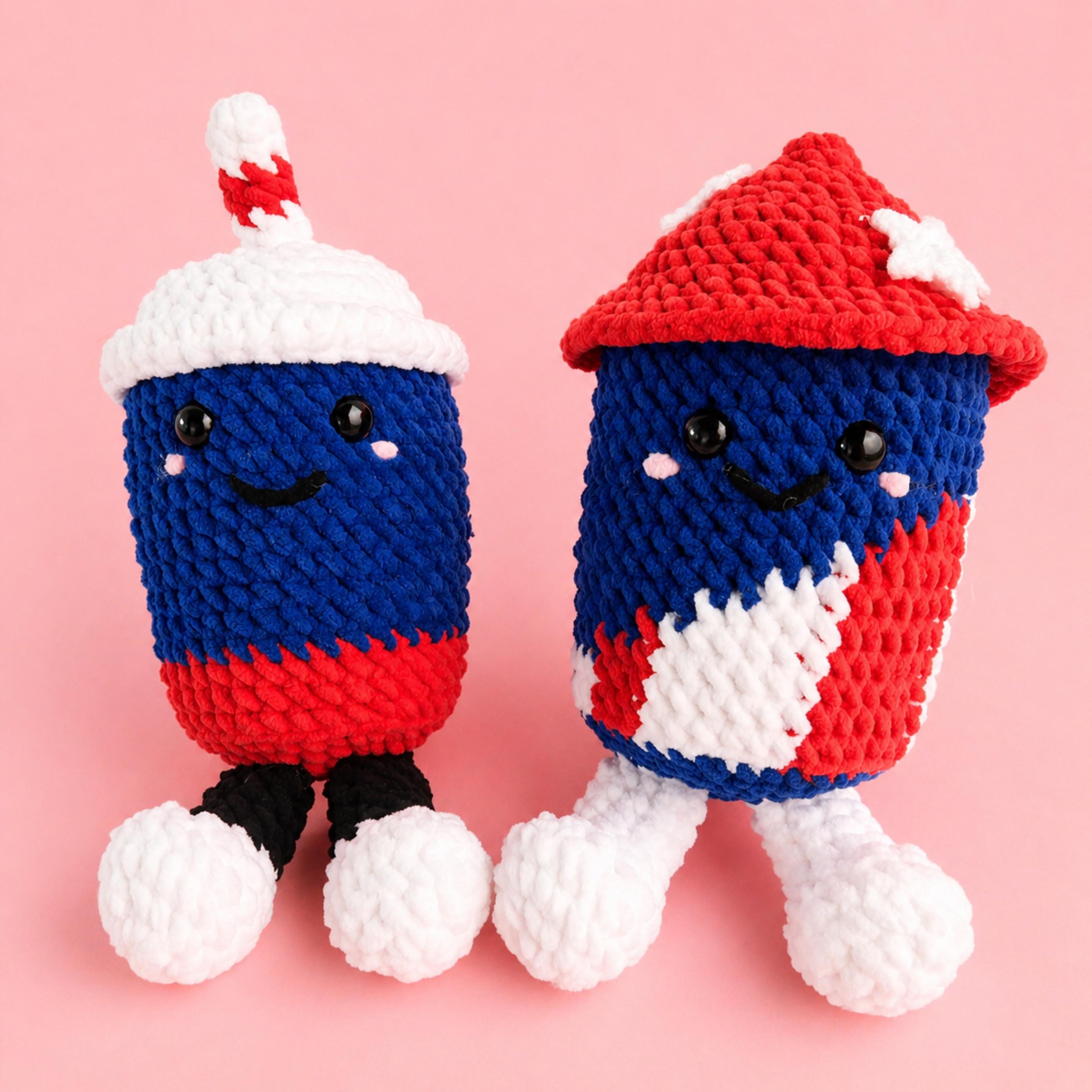 6in1 BBQ Party Amigurumi PDF, 250th Fourth of July Crochet Pattern