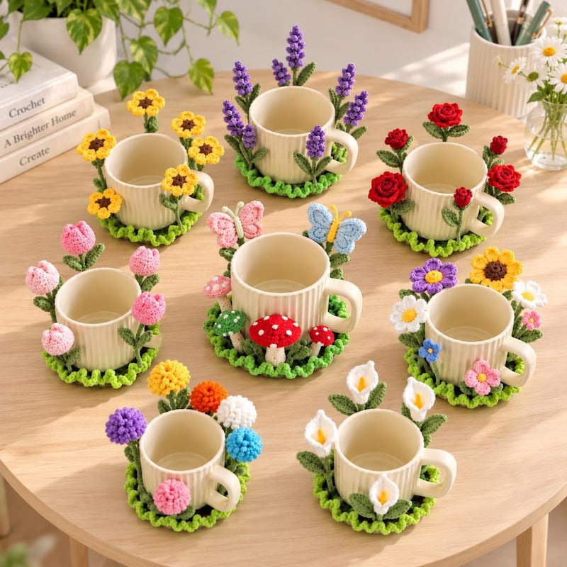 Popping Flower Coaster - Etsy UK