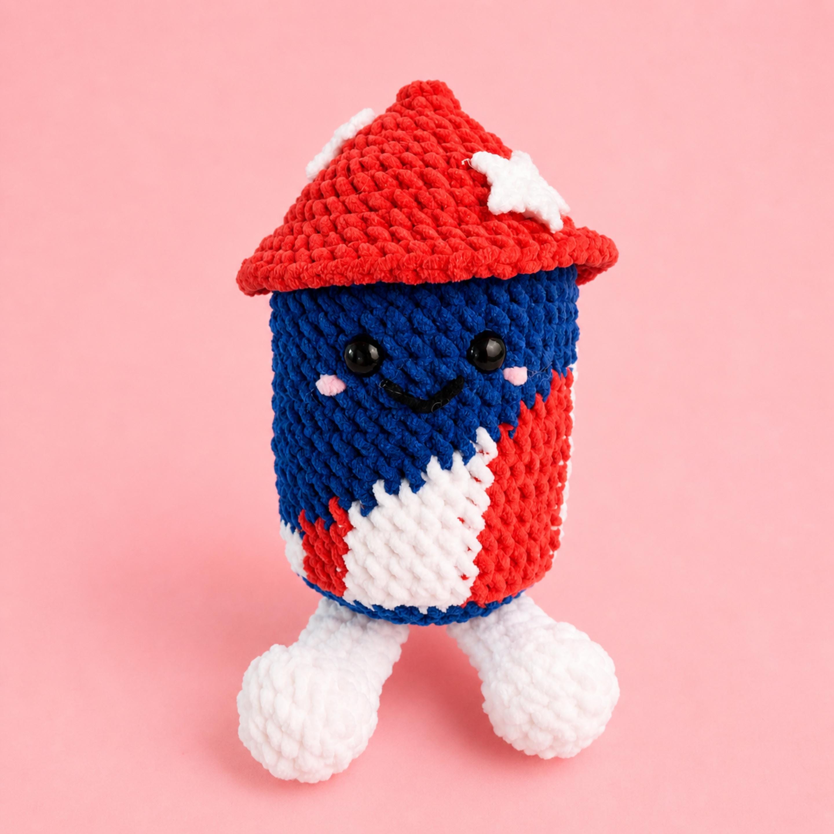 6in1 BBQ Party Amigurumi PDF, 250th Fourth of July Crochet Pattern