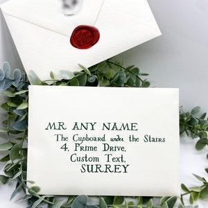 Personalised Acceptance Letter Set. Custom Made Wizards School Handcrafted premium quality magical gift. Real wax seal