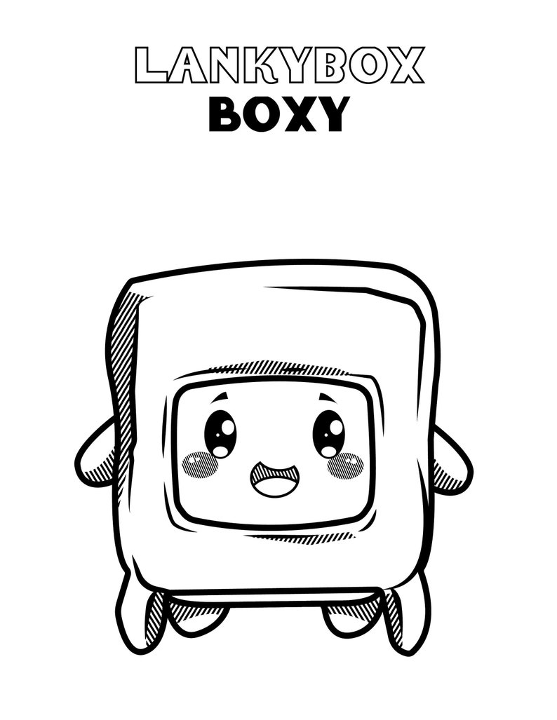 Lankybox Coloring Pages for Kids - Il 794xN.3990569727 9mjj 