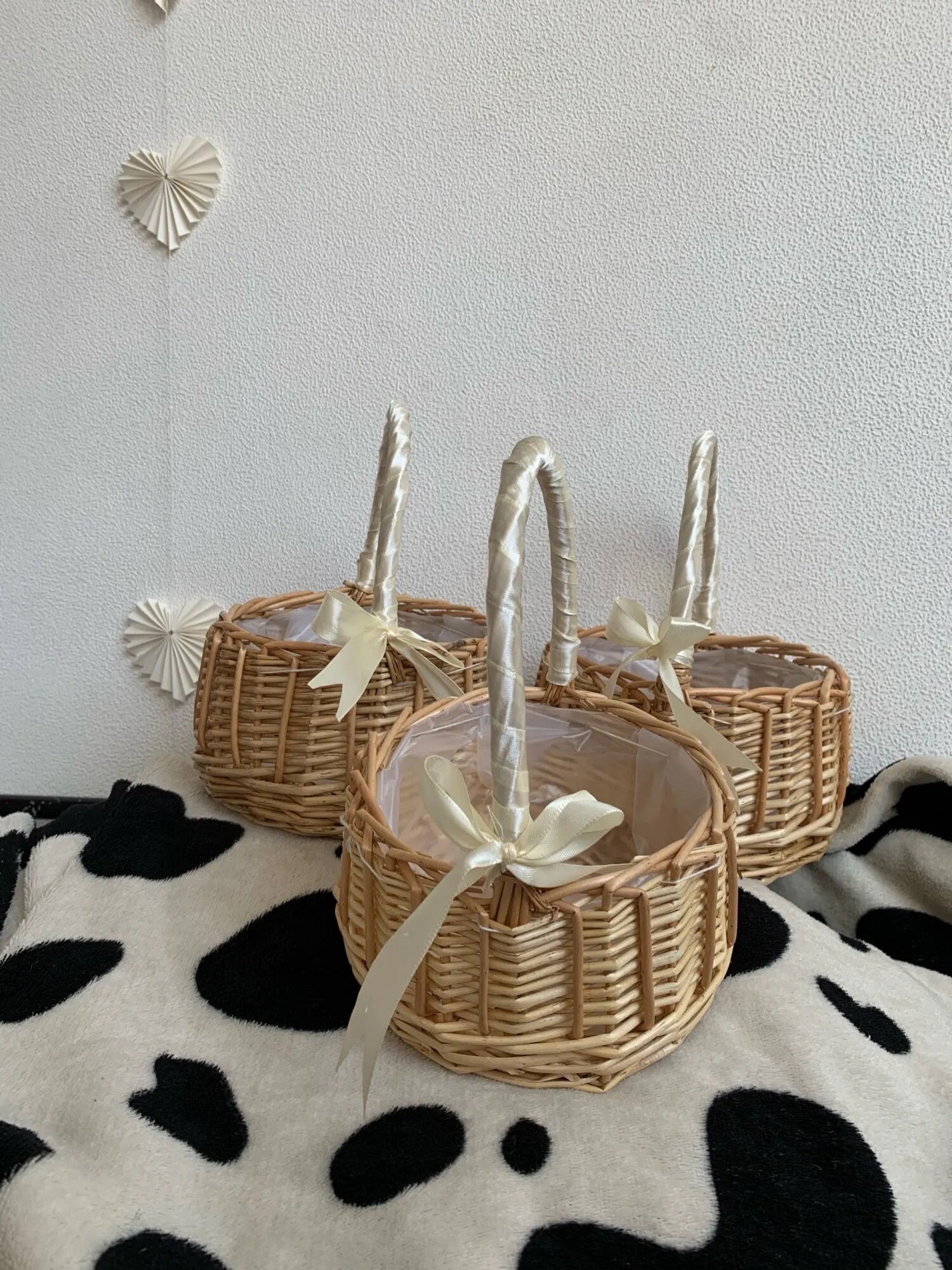 Wicker Flower Girl Basket Wicker Basket Rattan Basket Etsy Australia