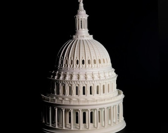 US Capitol Dome Scale Model, Architectural Gift, Washington DC, Detailed Resin Model, American History Gift