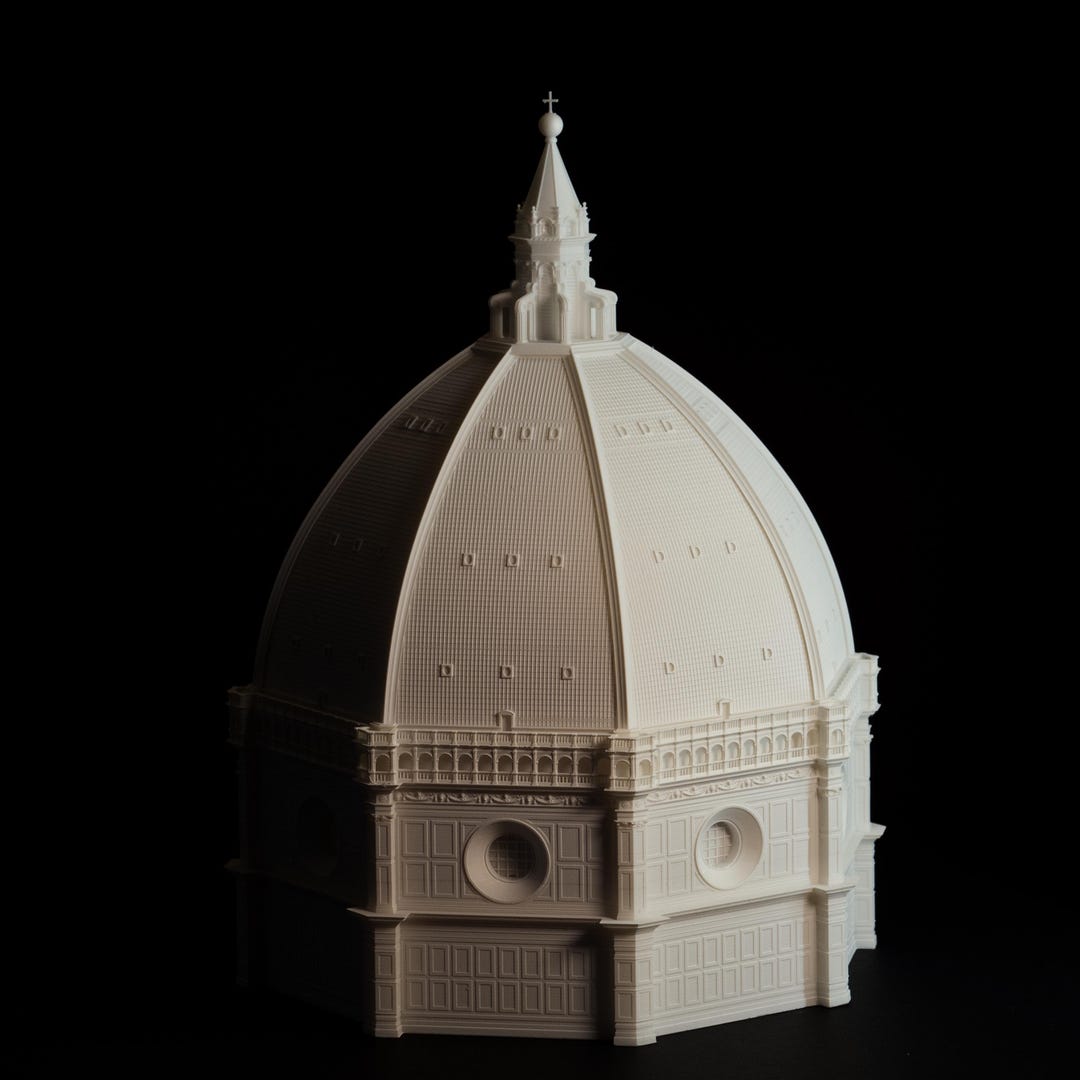 Scale Model Renaissance Building Florence Cathedral Dome — Renaissance Architectural Scale Model ...
