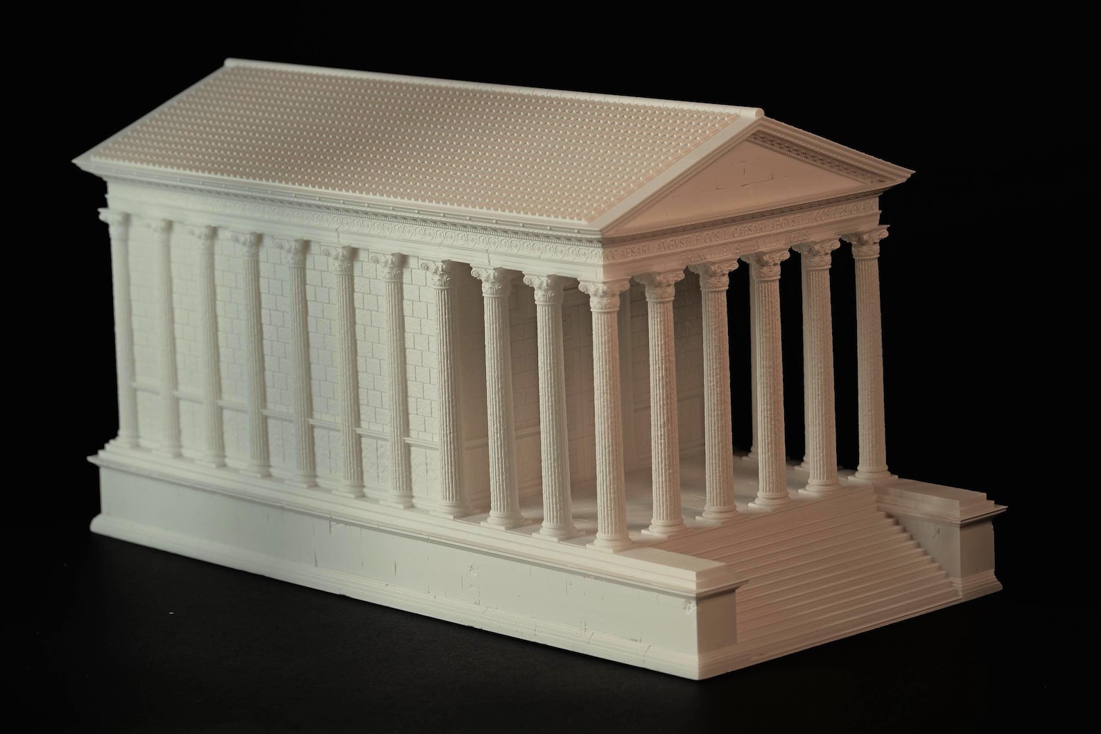 Maison Carrée — Roman Temple Architectural Scale Model, Ancient Rome ...