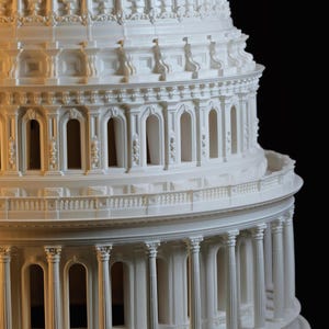 US Capitol Dome Scale Model, Architectural Gift, Washington DC, Detailed Resin Model, American History Gift image 4