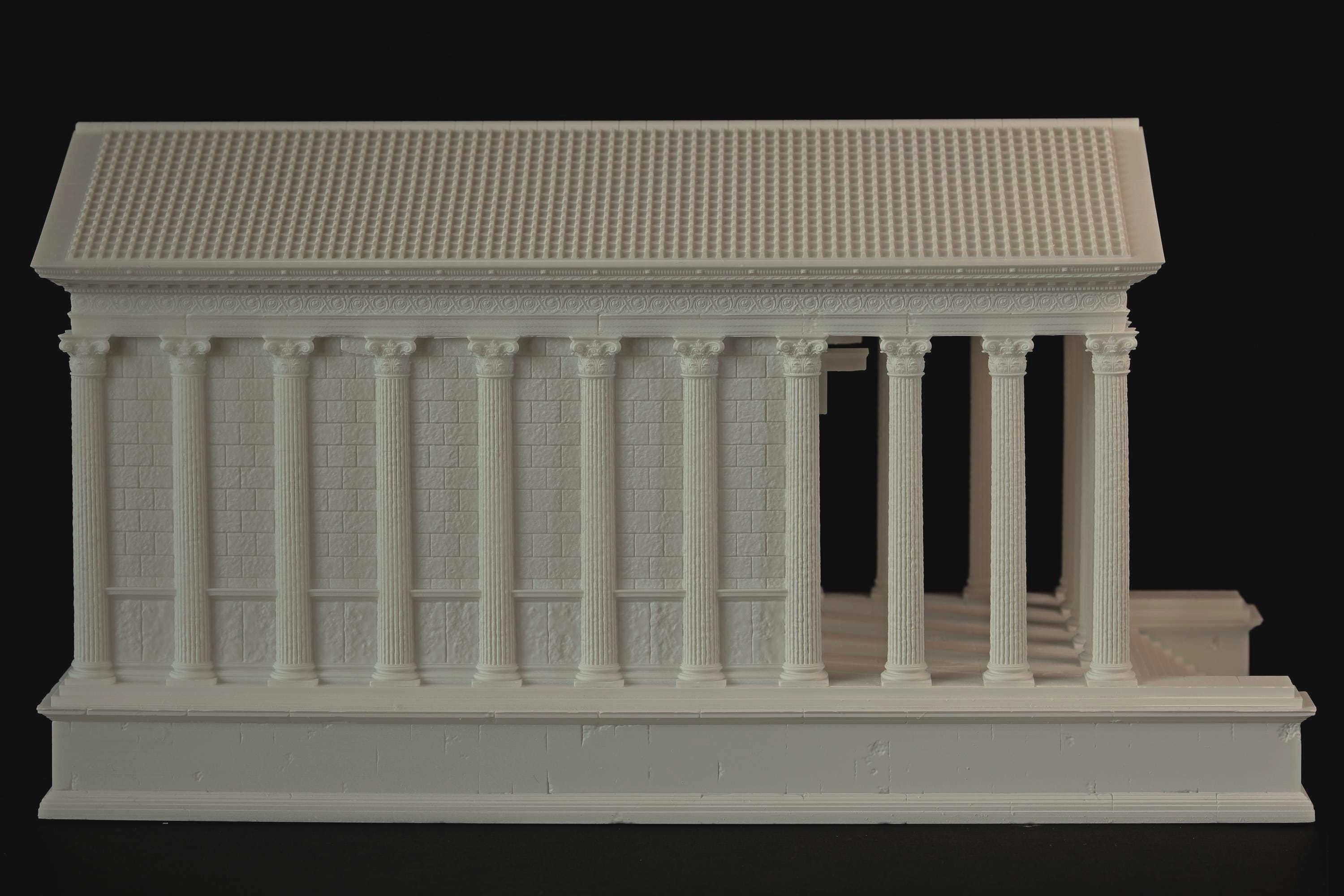Maison Carrée — Roman Temple Architectural Scale Model, Ancient Rome ...
