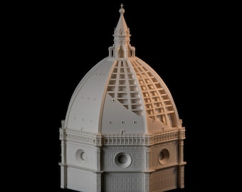 Florence Cathedral Dome — Sectional Architectural Scale Model, Brunelleschi, Internal Structure, Detailed Resin Model