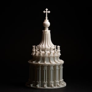 St Peter's Basilica Lantern — Vatican Renaissance Scale Model, Michelangelo, Rome Architecture, Detailed Resin Model